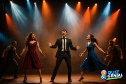 Espetáculo teatral musical no Brasil em pleno desempenho