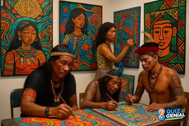 Cores da Ancestralidade: A Arte Indígena Contemporânea Brasileira Conquistando Galerias e Corações