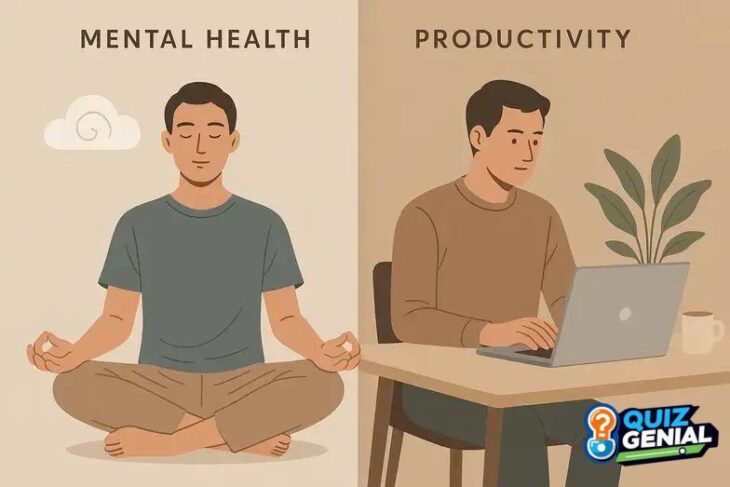 A saúde mental e produtividade equilíbrio tornam-se centrais no cotidiano profissional contemporâneo.